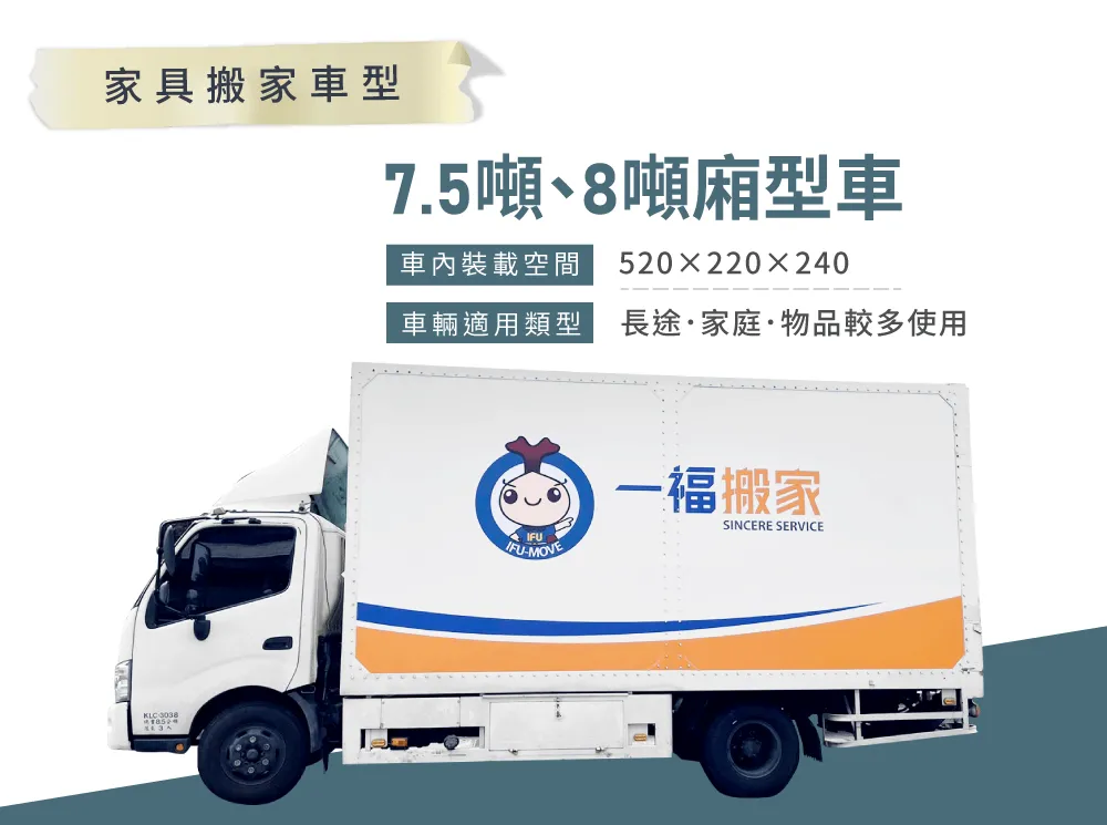 家具搬家車型-台中大里搬家