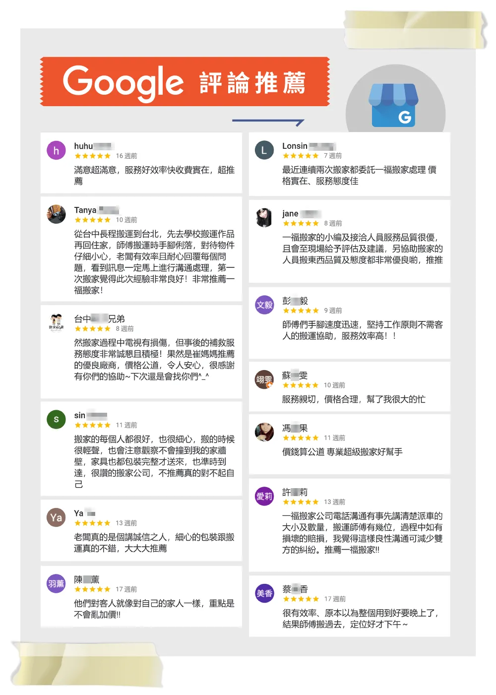超過2,200位網友台中搬家一致推薦!擁有5星好評的一福搬家是您搬家的最佳選擇 台中搬家推薦-一福搬家Google商家評論
