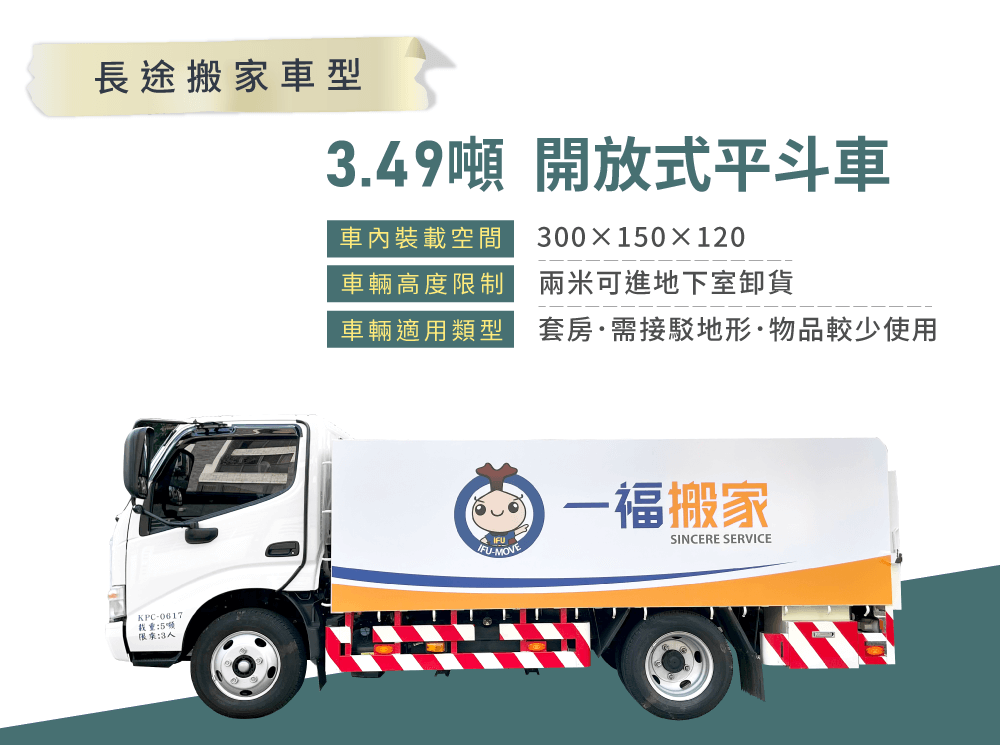 長途搬家車型-台中搬家推薦