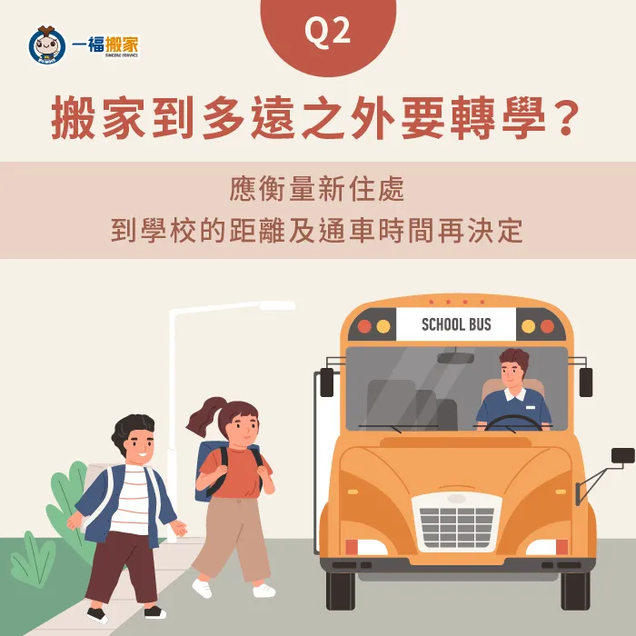 搬家一定要轉學嗎?須考量到搬家後至學校通車距離及時間! 考量通車距離決定是否轉學-搬家轉學