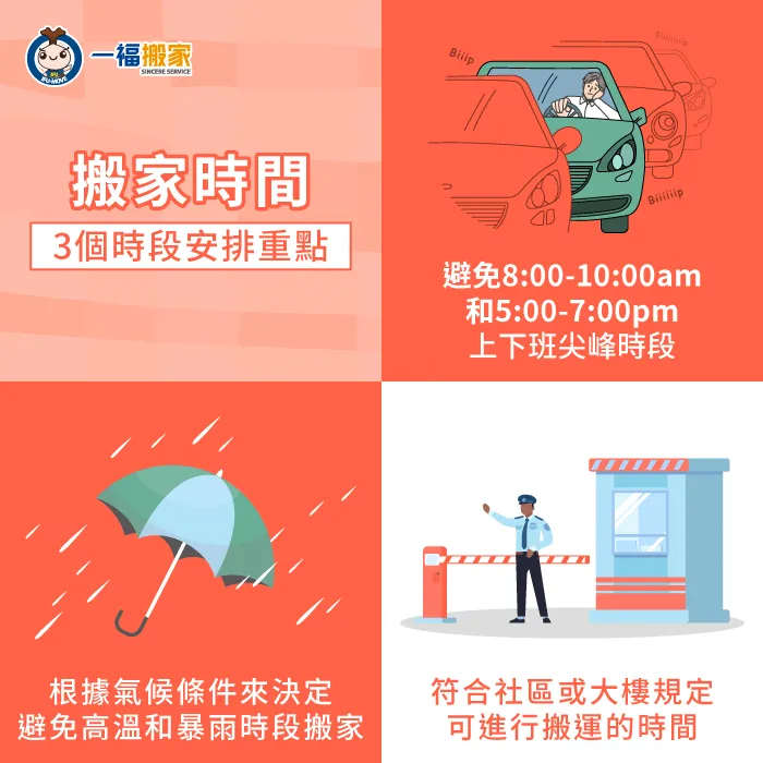 透過3個重點,幫助你了解最佳搬家時段,選擇最合適的時刻進行搬家 搬家時段安排重點-搬家時間