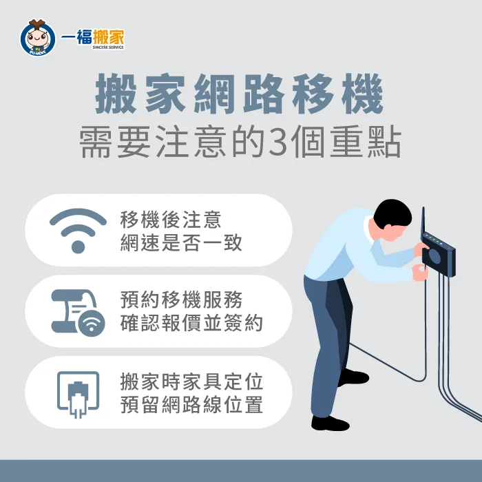 搬家網路機遷移的3點注意事項,使用網路更順暢! 3點搬家網路移機的注意事項-搬家網路移機