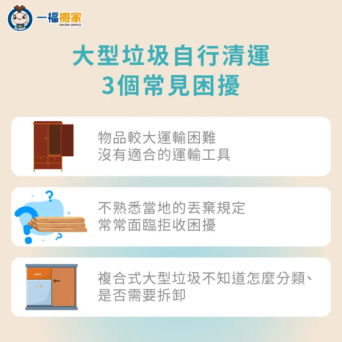 了解自行清運大型垃圾時的3個常見問題,並掌握對應的解決方法 自行清運大型垃圾3個困擾-大型垃圾 自行清運