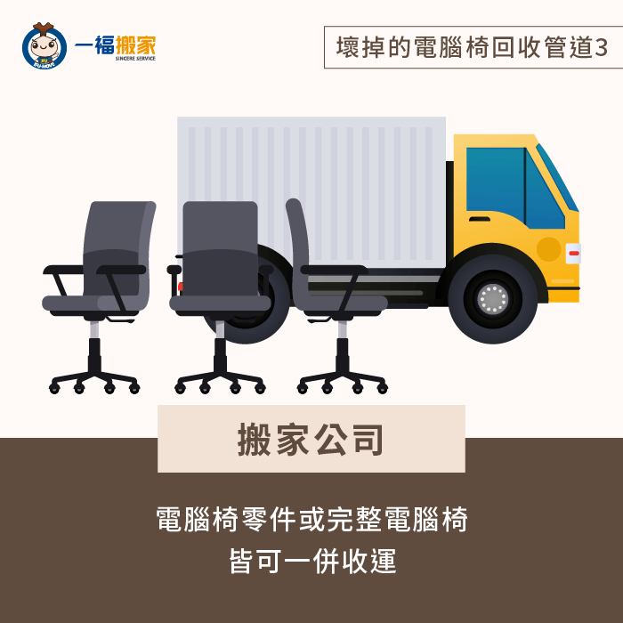 搬家公司-壞掉的電腦椅回收