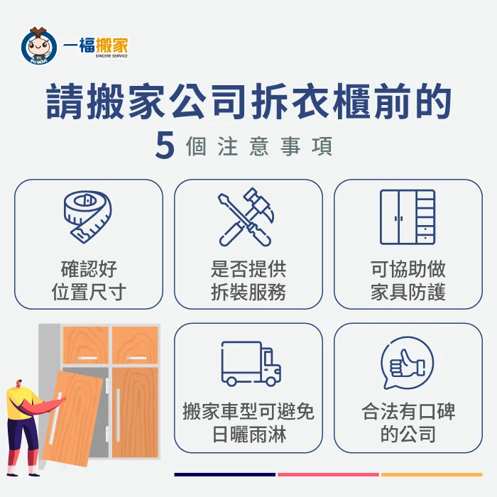 做好這5點,讓衣櫃更能受到妥善照顧! 請搬家公司拆衣櫃5個注意事項-搬家公司拆衣櫃