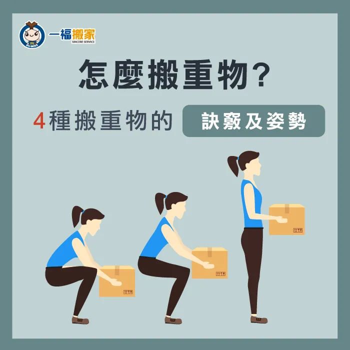 搬重物應挺直腰桿垂直向上 4種搬重物的訣竅及姿勢-怎麼搬重物