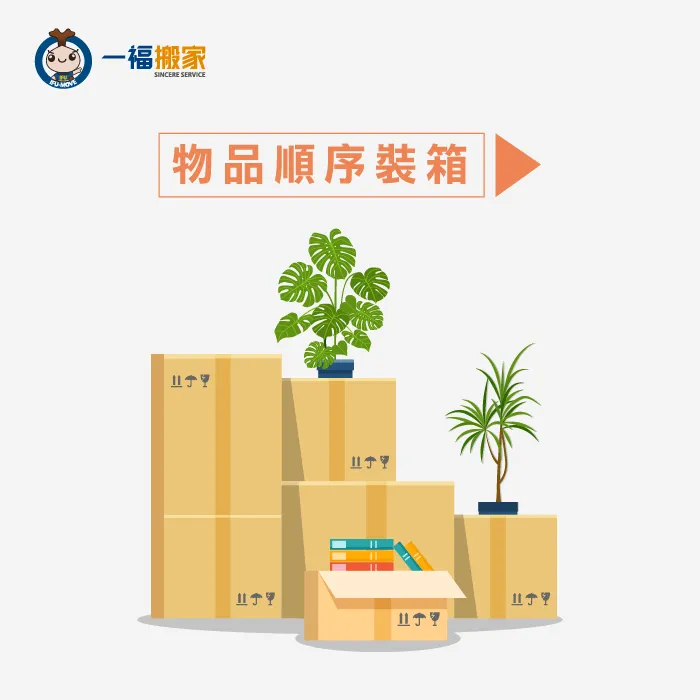 太平區搬家推薦-一福搬家建議:物品依照本來擺放的地方整理! 物品依序裝箱-搬家整理步驟