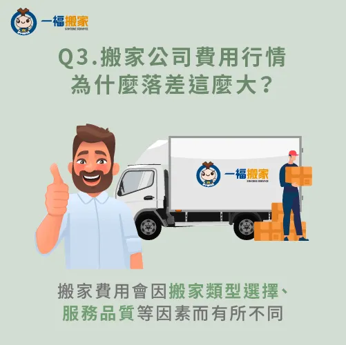 搬家費用落差大原因-搬家公司費用計算