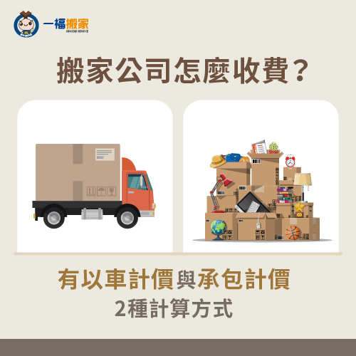2種搬家公司收費方式-搬家公司收費標準