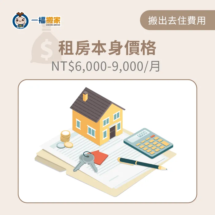 租房本身的費用包含房租、押金、管理費等 租房本身的費用-搬出去住費用