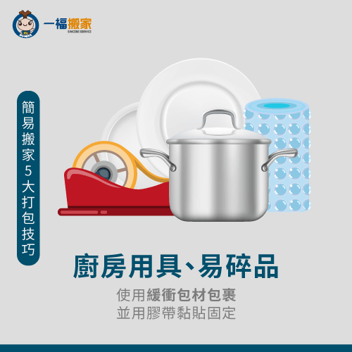 廚具用品收納法-簡易搬家