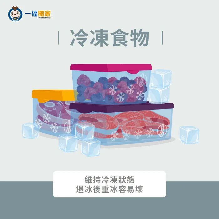 冷凍食物的打包方式就是以冷凍的狀態進行搬運,避免食物接觸細菌 冷凍食物怎麼打包-搬新家食物怎麼打包