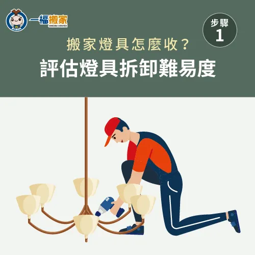 評估燈具拆卸難易度-搬家燈具要怎麼收