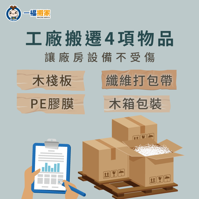 4個工廠搬遷必備物品-台中搬家公司推薦