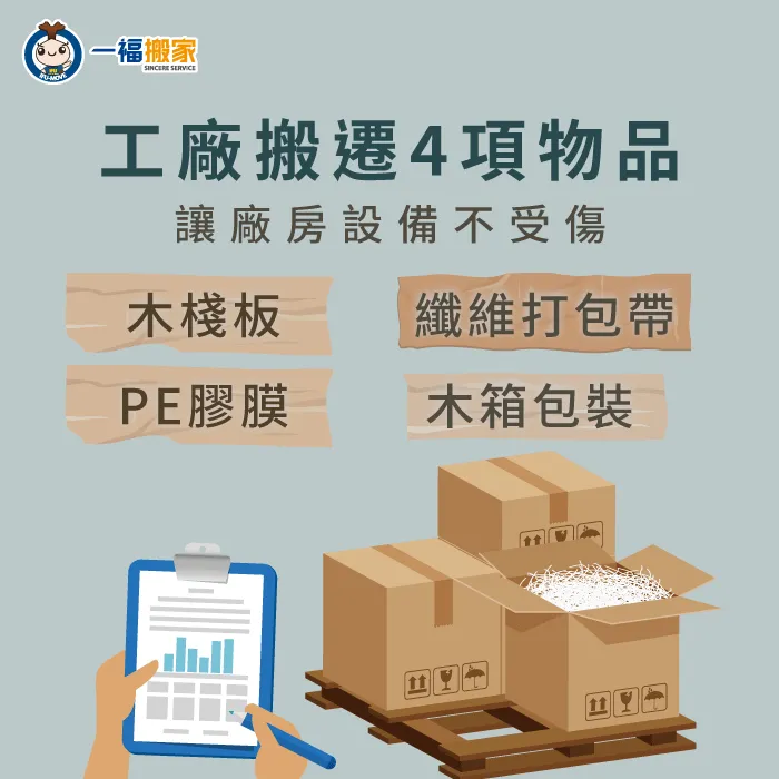 4個工廠搬遷需注意的物品,讓設備搬運更安心、安全! 4個工廠搬遷必備物品-台中搬家公司推薦