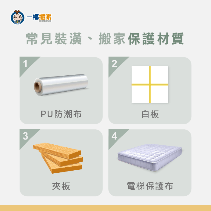 常見的裝潢防護材料-搬家電梯保護