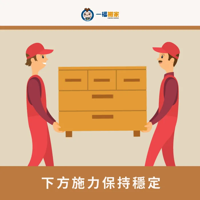 垂直施力是搬運家具時最省力的方法,可以更有效保持搬運重心 家具搬運施力方式-台中搬家公司推薦