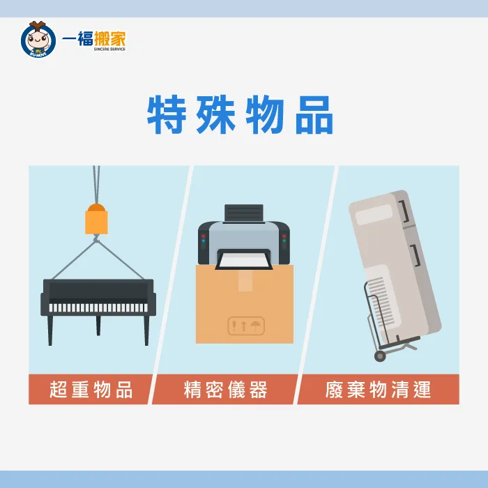 一福搬家提供特殊物品搬運服務 搬家特殊物品-台中搬家公司推薦