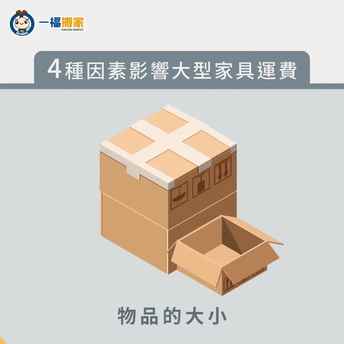 運送物品的大小-大型物品運送