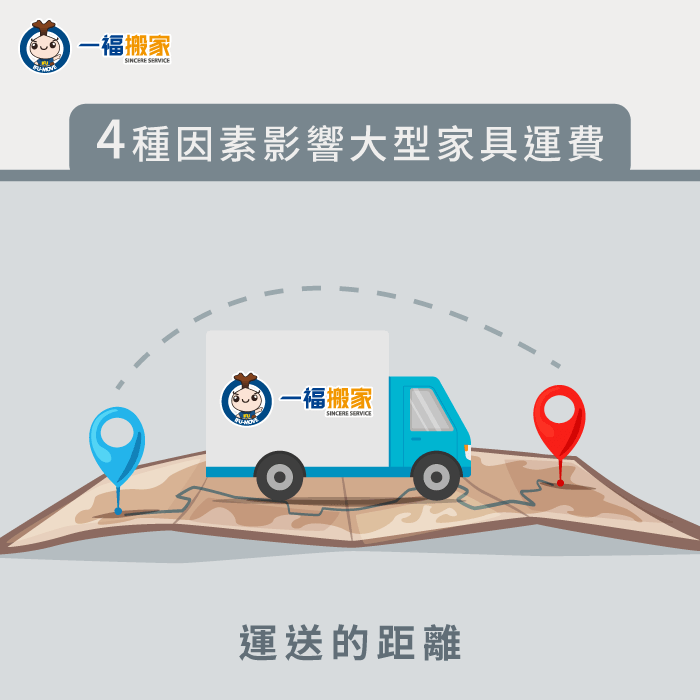 運送的距離-大型物品運送