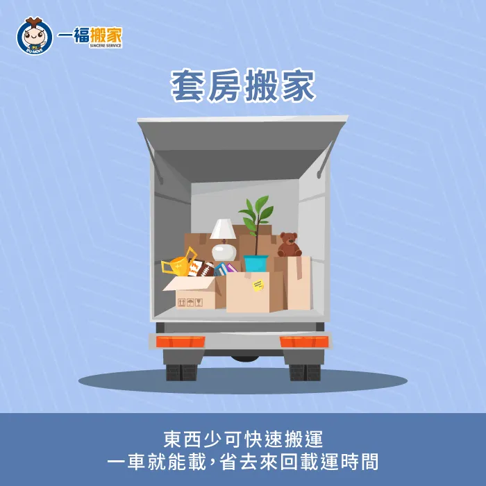 對於學生、租屋族、小資家庭而言這種方式也可以省預算喔! 套房搬家-東西不多搬家