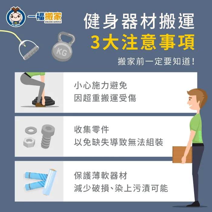 健身器材搬運要注意什麼?3件事保證搬家順利、安全無虞 健身器材搬運注意事項-健身器材搬運