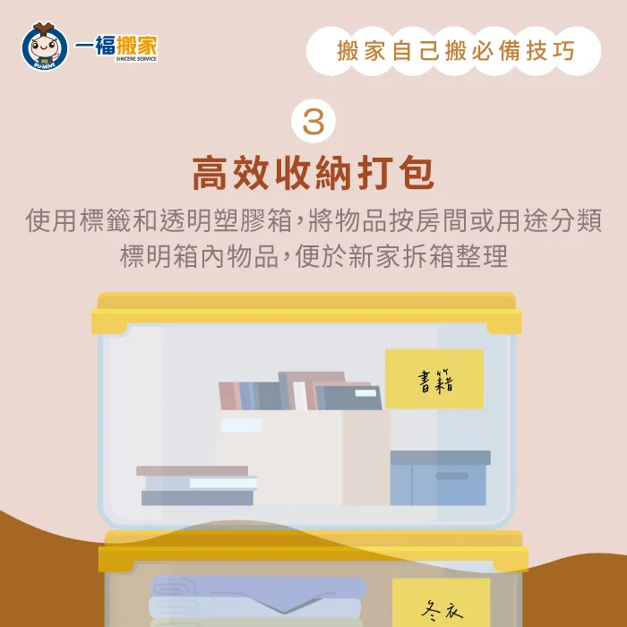 提前尋求親友協助-搬家 自己搬