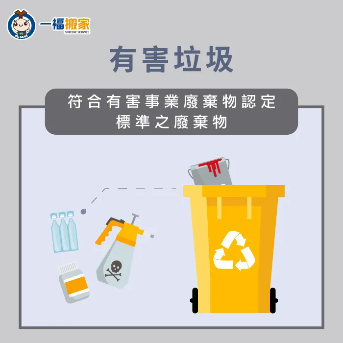 有害垃圾泛指裝潢後的廢棄物 台中搬家公司推薦-有害垃圾