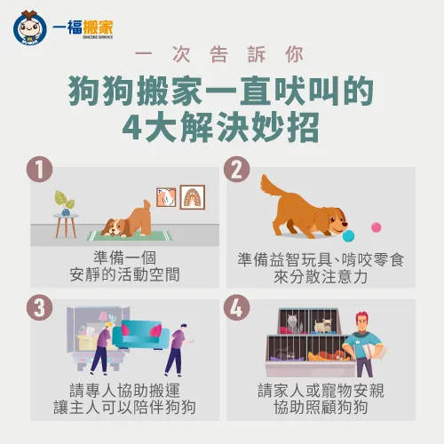 究竟是哪4種緩解撇步呢?快一起來看看吧! 搬家狗狗一直叫4大解決妙招-搬家狗狗一直叫