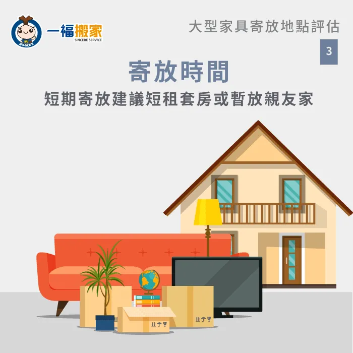 如果只需要短期寄放家具,可以斟酌考慮寄放親友家 根據寄放時間選擇大型家具寄放地點-搬家倉儲推薦