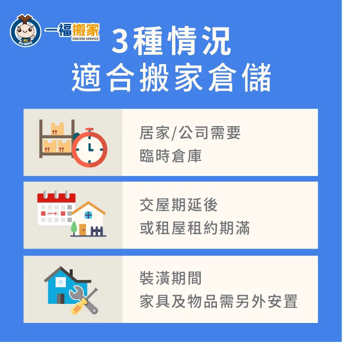 哪些情況適合委託搬家倉儲服務?若你正處於這3種情況,推薦你搬家倉儲服務 適合搬家倉儲的3個情境-搬家倉儲