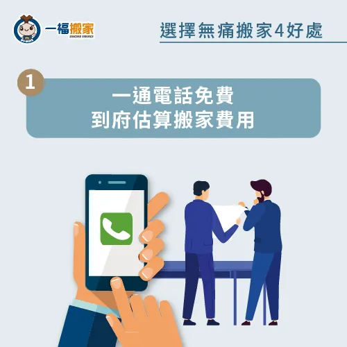專業搬家師傅會到住處計算準確搬家費用 一通電話免費到府估價-無痛搬家