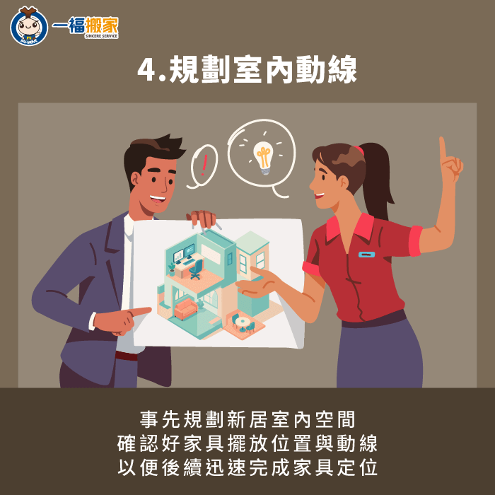 規劃室內空間動線與家具擺放位置-結婚 搬家