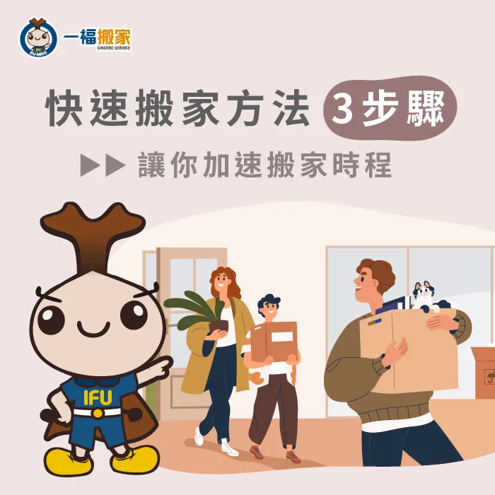 苦惱快速搬家打包嗎?現在就讓一福搬家告訴你! 快速搬家方法3步驟-快速搬家方法