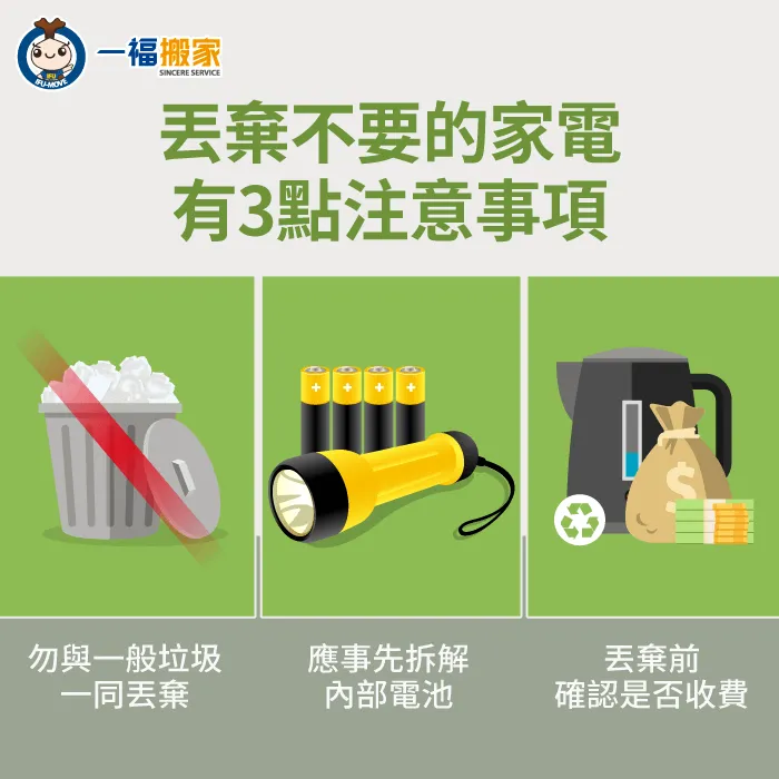 想要將不要的家電丟棄,一定要注意這3點注意事項 丟棄不要的家電注意事項-不要的家電怎麼處理-大里廢棄物