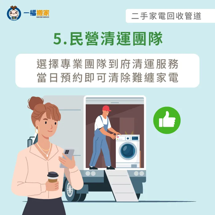 預約搬家公司「廢棄物清運服務」,讓你全程免動手完成二手家電回收任務! 專業團隊到府清運-台中二手家電回收