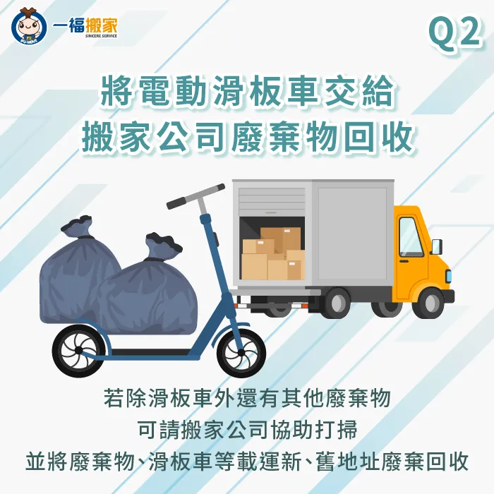 請搬家公司回收滑板車,不僅一通電話就搞定,還可一併清運其他廢棄物 請搬家公司回收滑板車-電動滑板車回收