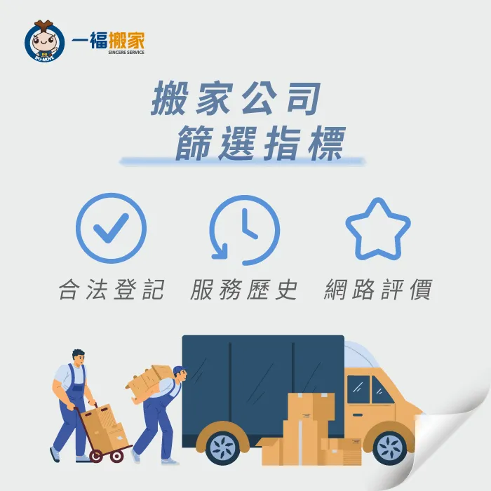 搬家公司3個篩選指標 學生搬家-篩選指標