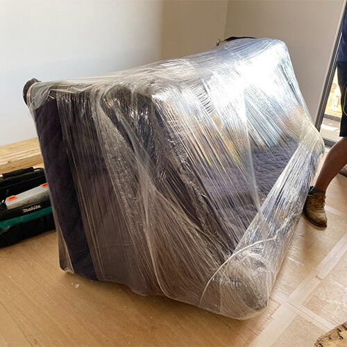 皮製沙發的包裝方式-台中大里搬家案例